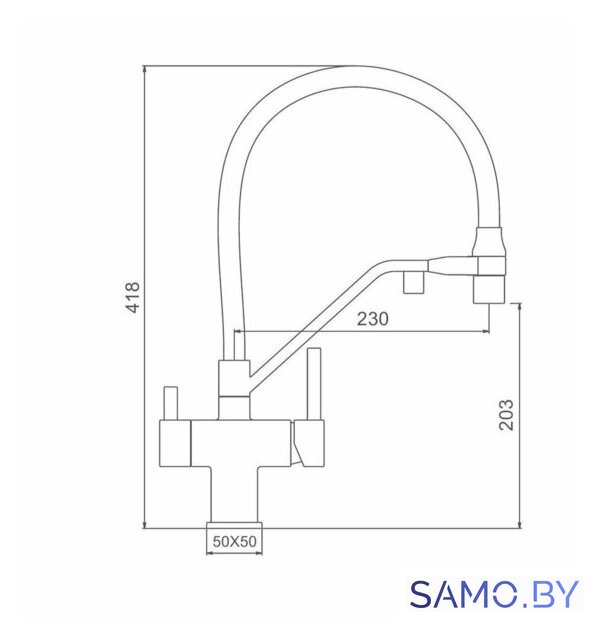 Смеситель Gappo G4395-69 - Изображение №3 — Интернет-магазин samo.by