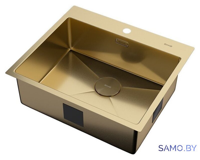 Кухонная мойка ZorG Zerox 59 IF PVD Gold - Изображение №2 — Интернет-магазин samo.by