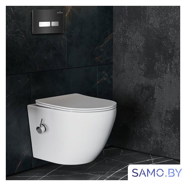 Унитаз подвесной Roxen Antares Bidet в комплекте с инсталляцией StounFix Dual Fresh 6 в 1 963184 (кнопка: черное стекло) - Изображение №11 — Интернет-магазин samo.by