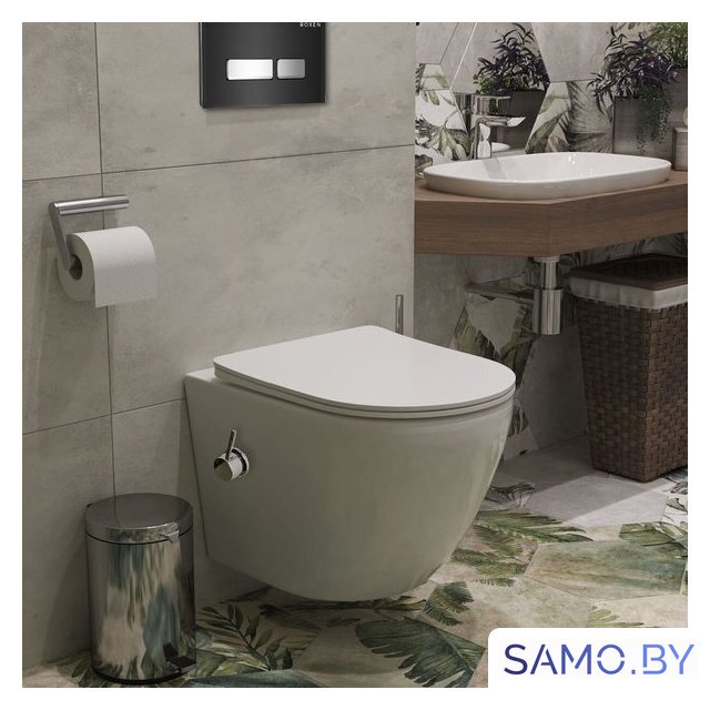 Унитаз подвесной Roxen Antares Bidet в комплекте с инсталляцией StounFix Dual Fresh 6 в 1 963184 (кнопка: черное стекло) - Изображение №13 — Интернет-магазин samo.by