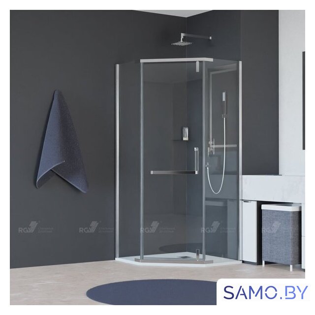 Душевой уголок RGW PA-081 35088100-11 100x100 (хром/прозрачное стекло) - Изображение №1 — Интернет-магазин samo.by