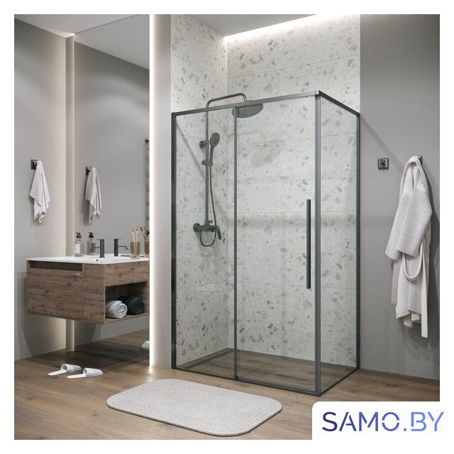 Душевой уголок Grossman Galaxy 120x90x195 120.K33.01.1290.42.00 (графит сатин/прозрачное стекло) - Изображение №6 — Интернет-магазин samo.by