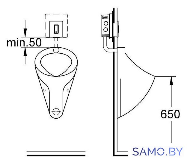 Панель смыва Grohe Skate Cosmopolitan 38784000 (хром) - Изображение №3 — Интернет-магазин samo.by