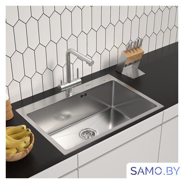 Кухонная мойка ARFEKA ECO AR 700*500 SATIN - Изображение №1 — Интернет-магазин samo.by