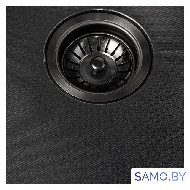 Кухонная мойка ARFEKA ECO AR 450*500 BLACK PVD NANO DECOR - Изображение №3 — Интернет-магазин samo.by