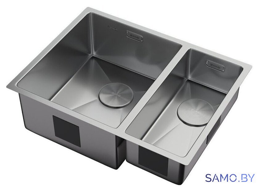 Кухонная мойка ZorG Zerox 58-2 U / IF-R Steel - Изображение №2 — Интернет-магазин samo.by