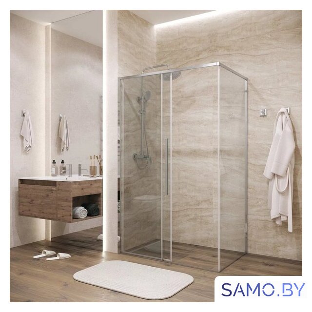 Душевой уголок Grossman Galaxy 130x80x195 120.K33.01.1380.10.00 (хром/прозрачное стекло) - Изображение №8 — Интернет-магазин samo.by