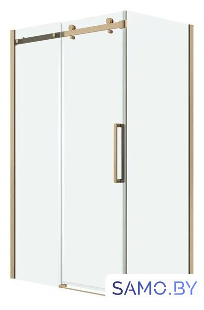 Душевой уголок Grossman Classic 130x80x195 120.K33.04.1380.32.00 (золото сатин/стекло прозрачное) - Изображение №1 — Интернет-магазин samo.by