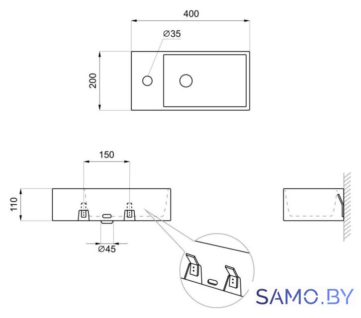 Умывальник Lavinia Boho Bathroom Sink 33311025 - Изображение №6 — Интернет-магазин samo.by