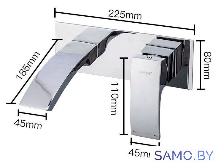 Смеситель Gappo G1007-2 - Изображение №6 — Интернет-магазин samo.by