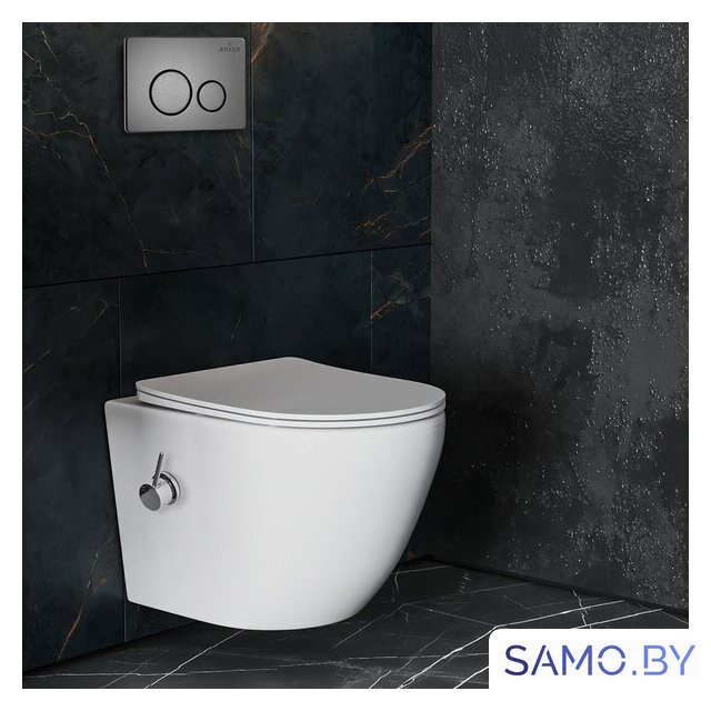 Унитаз подвесной Roxen Antares Bidet в комплекте с инсталляцией StounFix Dual Fresh 6 в 1 962282 (кнопка: оружейная сталь) - Изображение №10 — Интернет-магазин samo.by