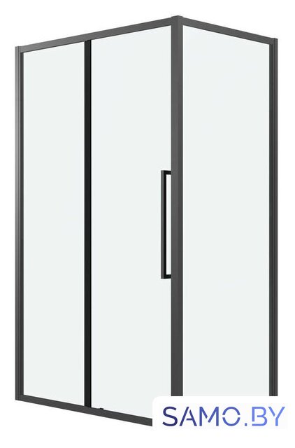 Душевой уголок Grossman Cosmo 120x90x195 120.K33.02.1290.21.00 (черный матовый/стекло прозрачное) - Изображение №1 — Интернет-магазин samo.by