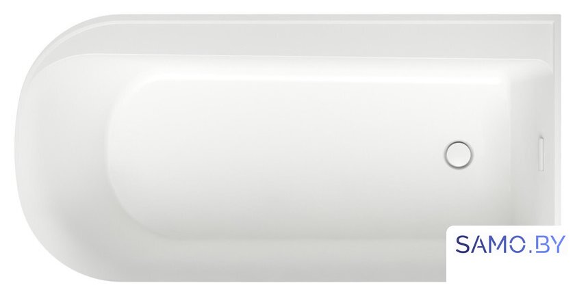 Ванна Wellsee Camellia 167x82 236102002 (отдельностоящая ванна (правая) белый глянец, экран, ножки, сифон-автомат глянцевый белый) - Изображение №4 — Интернет-магазин samo.by