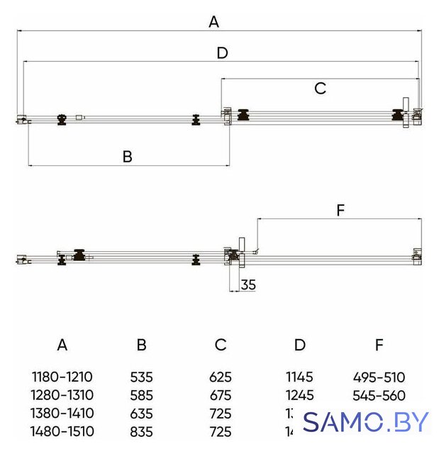 Душевая дверь Veconi VN-74 VN74-130-01-C4 - Изображение №2 — Интернет-магазин samo.by