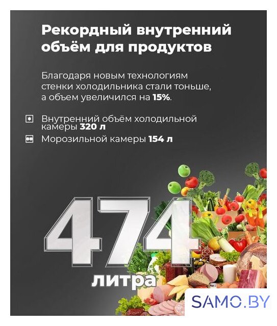 Четырёхдверный холодильник MAUNFELD MFF181NFB - Изображение №4 — Интернет-магазин samo.by