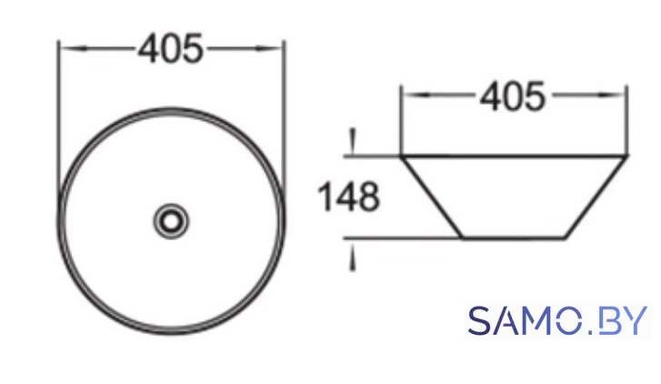 Умывальник SantiLine SL-1042 - Изображение №2 — Интернет-магазин samo.by