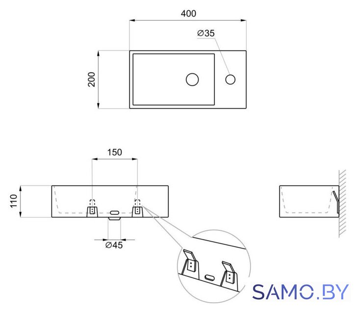 Умывальник Lavinia Boho Bathroom Sink 33311024 - Изображение №6 — Интернет-магазин samo.by