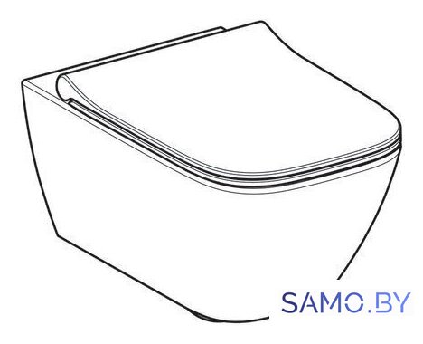 Унитаз подвесной Geberit Smyle Square Rimfree 500.685.01.1 - Изображение №2 — Интернет-магазин samo.by