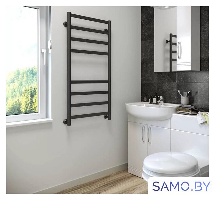 Полотенцесушитель Stinox Maxima 50x100 max100 Ral 9005 - Изображение №1 — Интернет-магазин samo.by