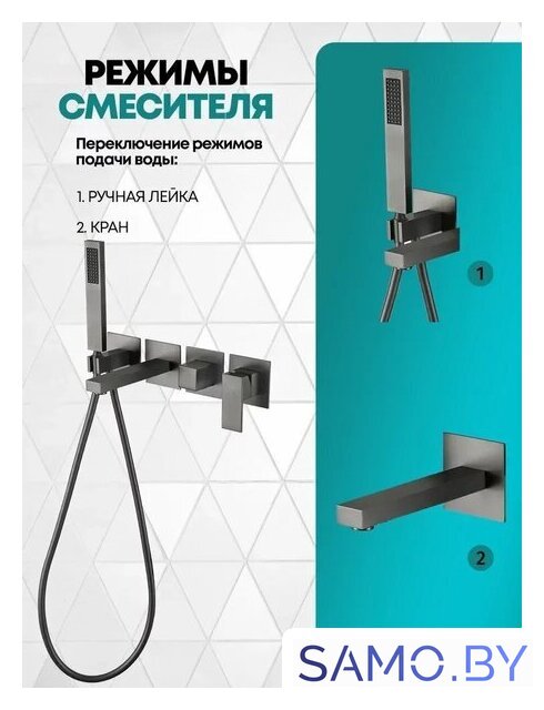 Смеситель Grocenberg GB5060 (графит) - Изображение №5 — Интернет-магазин samo.by