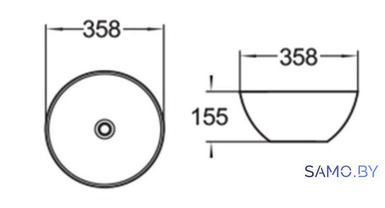 Умывальник SantiLine SL-1040 - Изображение №2 — Интернет-магазин samo.by