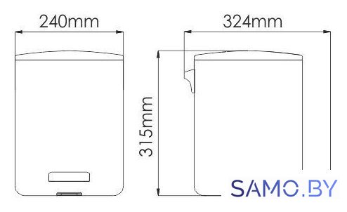 Мусорное ведро Wasserkraft K-649 9L - Изображение №7 — Интернет-магазин samo.by