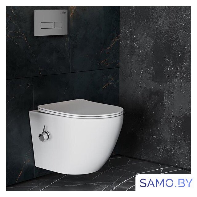 Унитаз подвесной Roxen Antares Bidet в комплекте с инсталляцией StounFix Dual Fresh 6 в 1 959767 (кнопка: хром матовый) - Изображение №9 — Интернет-магазин samo.by
