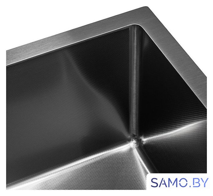 Кухонная мойка ARFEKA ECO AR 700*500 BLACK PVD NANO DECOR MILLET GRAINS - Изображение №5 — Интернет-магазин samo.by