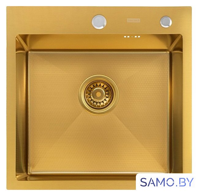 Кухонная мойка ARFEKA Eco AR 500*500 Gold PVD Nano Decor - Изображение №2 — Интернет-магазин samo.by