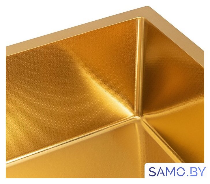 Кухонная мойка ARFEKA Eco AR 500*500 Gold PVD Nano Decor - Изображение №3 — Интернет-магазин samo.by