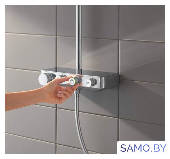 Душевая система  Grohe Euphoria SmartControl System 310 Duo 26507000 (хром) - Изображение №3 — Интернет-магазин samo.by