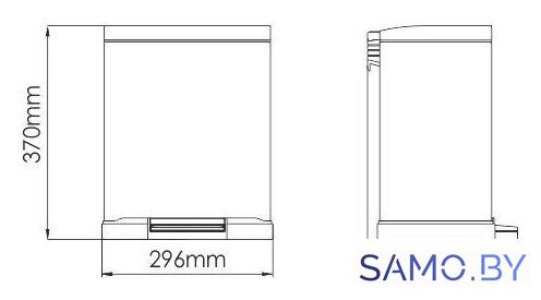 Мусорное ведро Wasserkraft K-622 12L - Изображение №7 — Интернет-магазин samo.by
