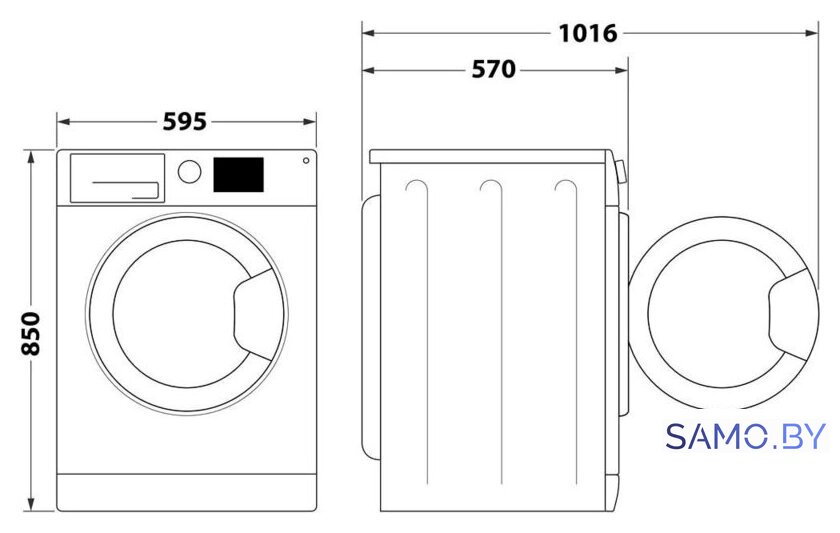 Стирально-сушильная машина Whirlpool FFWDB 864489 SV EE - Изображение №10 — Интернет-магазин samo.by