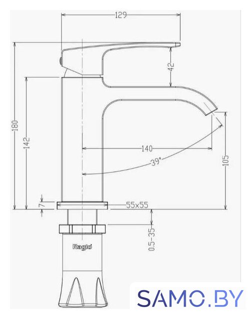 Смеситель Raglo R02.10.09 - Изображение №9 — Интернет-магазин samo.by