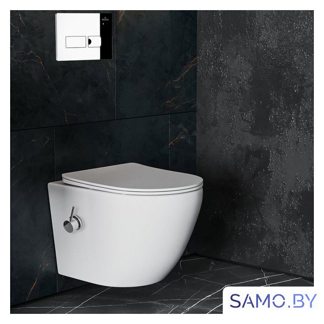 Унитаз подвесной Roxen Antares Bidet в комплекте с инсталляцией StounFix Dual Fresh 6 в 1 958812 (кнопка: хром глянец) - Изображение №12 — Интернет-магазин samo.by