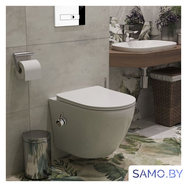 Унитаз подвесной Roxen Antares Bidet в комплекте с инсталляцией StounFix Dual Fresh 6 в 1 958812 (кнопка: хром глянец) - Изображение №9 — Интернет-магазин samo.by