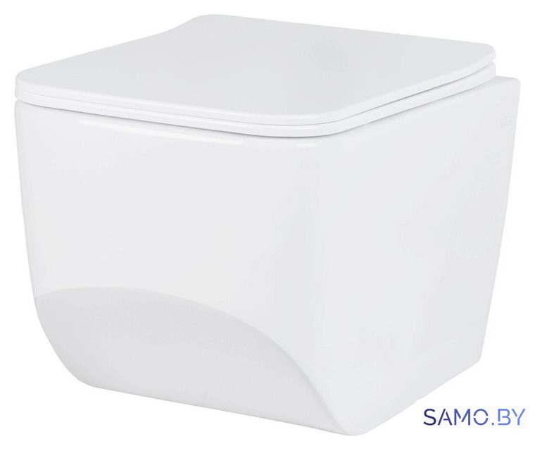 Унитаз подвесной Roxen Boro в комплекте с инсталляцией StounFix Dual Fresh 6 в 1 968433 (кнопка: сатин) - Изображение №3 — Интернет-магазин samo.by