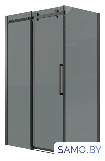 Душевой уголок Grossman Classic 100x100x195 120.K33.04.1010.21.10 (черный матовый/стекло тонированное) - Изображение №1 — Интернет-магазин samo.by