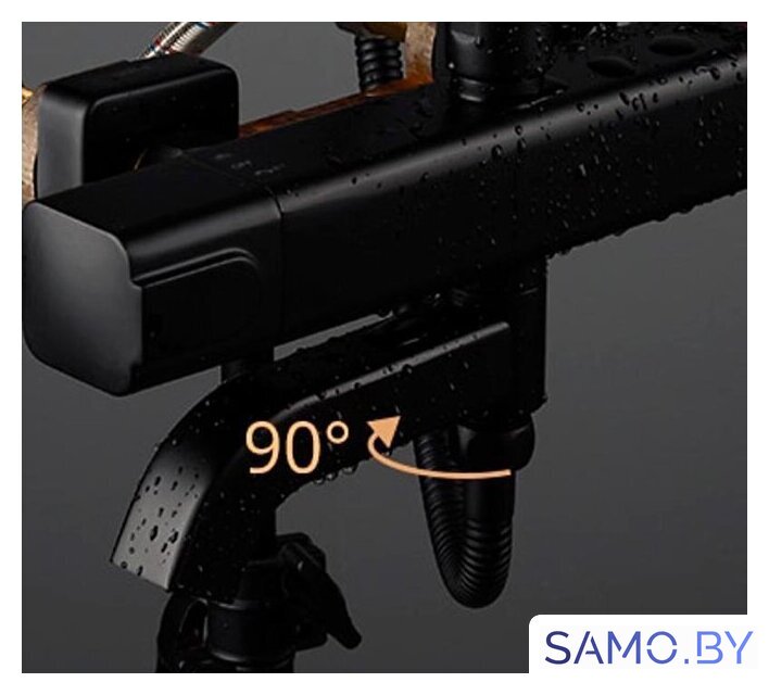 Душевая система  Gappo G2491-6 (черный) - Изображение №7 — Интернет-магазин samo.by