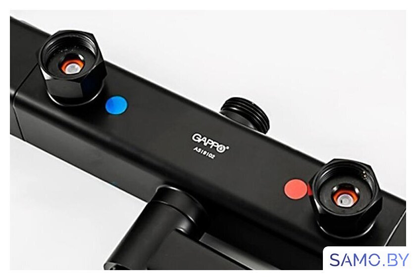 Душевая система  Gappo G2491-6 (черный) - Изображение №10 — Интернет-магазин samo.by