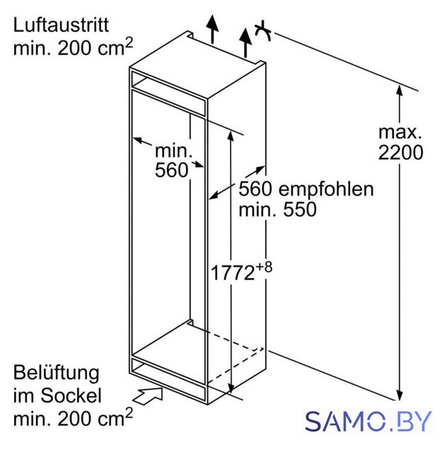 Холодильник Bosch Serie 2 KIN86NSE0 - Изображение №12 — Интернет-магазин samo.by