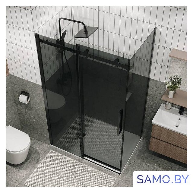 Душевой уголок Grossman Classic 100x80x195 120.K33.04.1080.21.10 (черный матовый/тонированно стекло) - Изображение №5 — Интернет-магазин samo.by