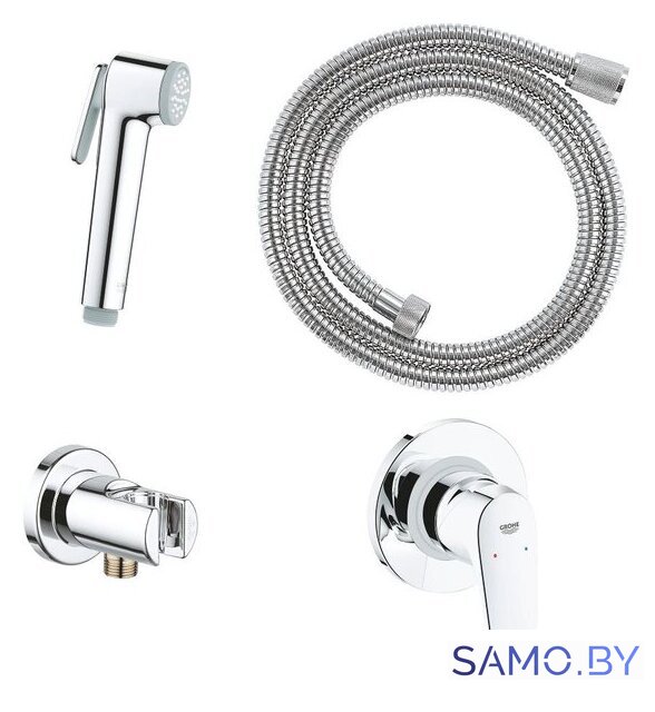 Гигиенический душ Grohe Bauflow 29328000 - Изображение №1 — Интернет-магазин samo.by