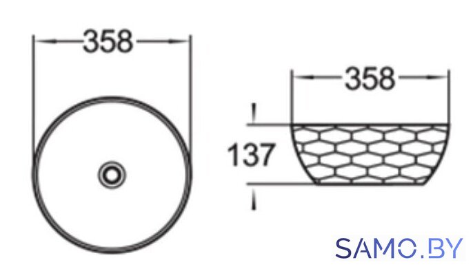 Умывальник SantiLine SL-1038 - Изображение №2 — Интернет-магазин samo.by