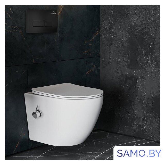 Унитаз подвесной Roxen Antares Bidet в комплекте с инсталляцией StounFix Dual Fresh 6 в 1 958156 (кнопка: черный матовый) - Изображение №9 — Интернет-магазин samo.by