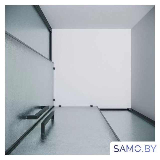 Душевой уголок Grossman Cosmo 100x100x195 300.K33.02.1010.21.02 (черный матовый/шиншилла стекло) - Изображение №6 — Интернет-магазин samo.by