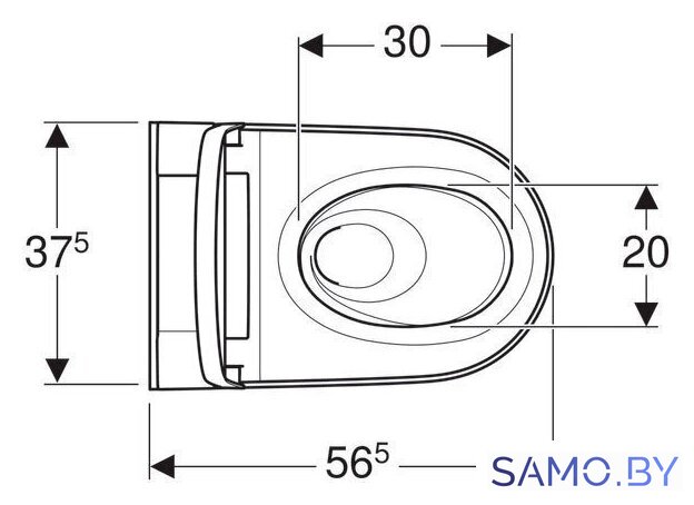Унитаз подвесной Geberit AquaClean Sela 146.224.11.1 - Изображение №3 — Интернет-магазин samo.by