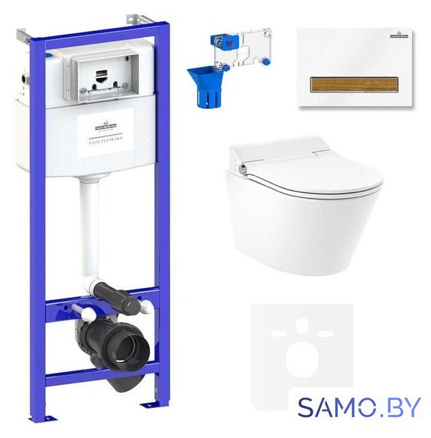 Унитаз подвесной Lavinia Boho Smart V-Clean 7 в 1 87561192 - Изображение №1 — Интернет-магазин samo.by