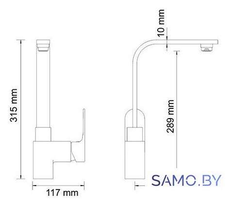 Смеситель Wasserkraft Dinkel 5807 - Изображение №3 — Интернет-магазин samo.by