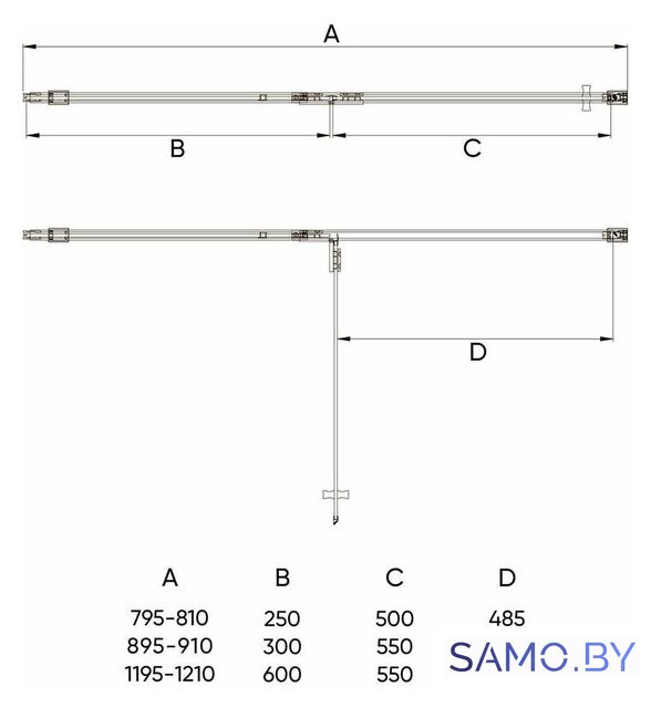 Душевая дверь Veconi VN-73B VN73B-90-01-C4 - Изображение №3 — Интернет-магазин samo.by